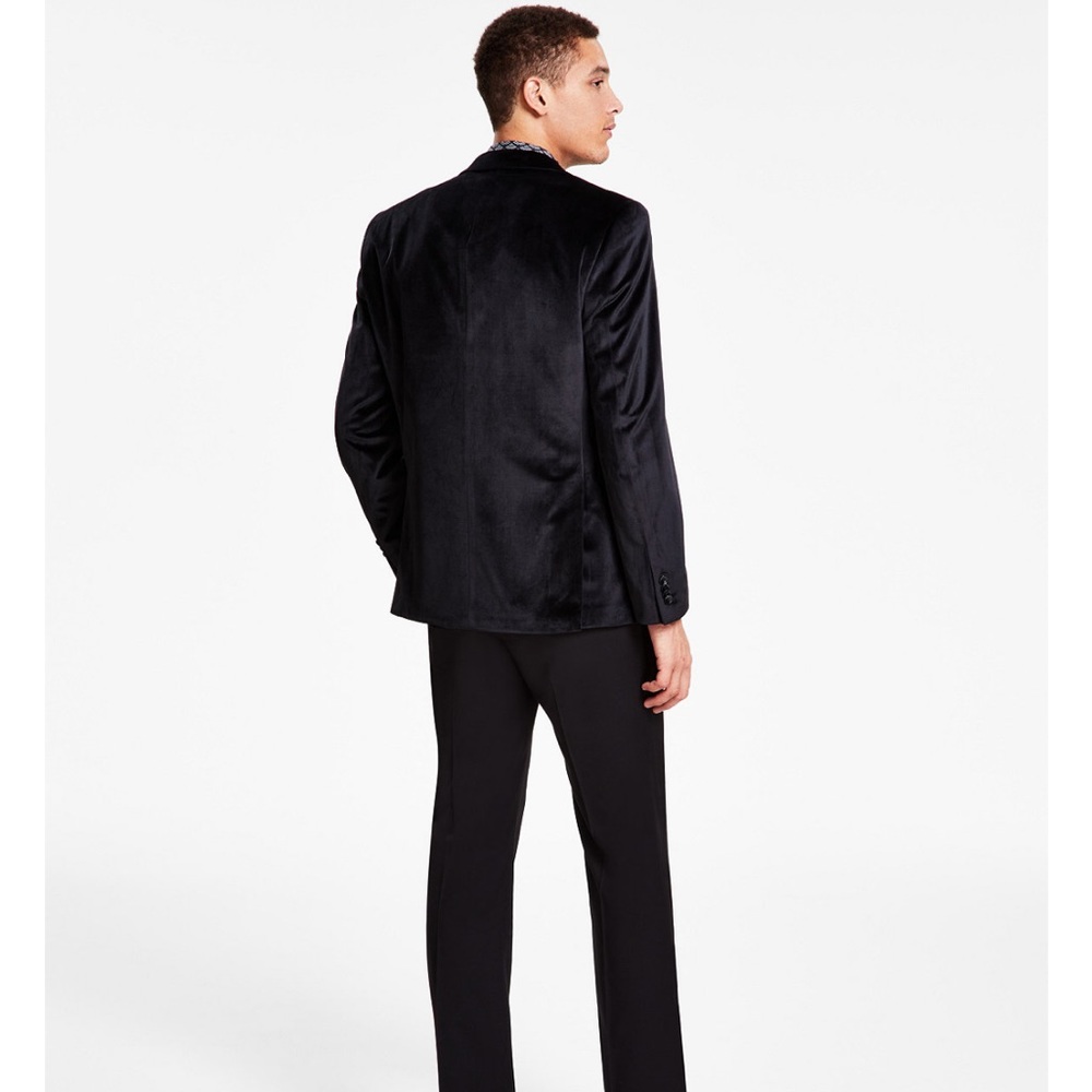 Alfani Mens Slim-fit Solid Velvet Sport Coat